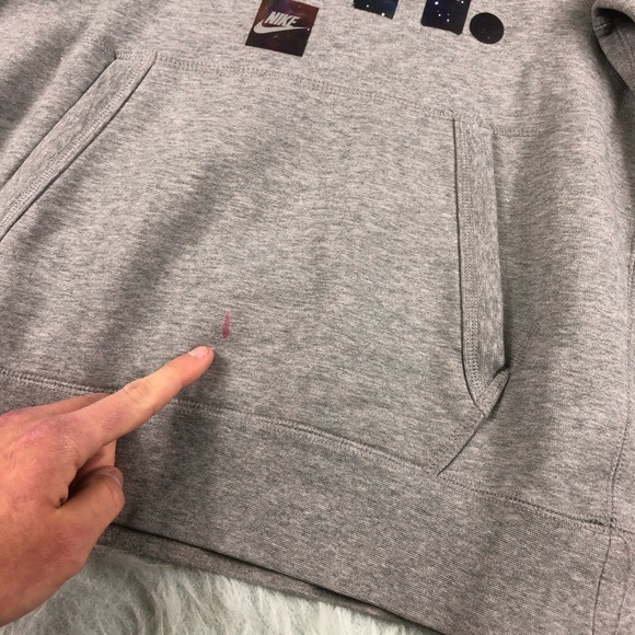 Nike Galaxy Just Do It Hoodie Pullover Men’s Small - Picture 3 of 6